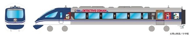 「スーパーはくと名探偵コナン号」が運行開始！コナンのキャラクターたちがあしらわれた車両デザインに注目