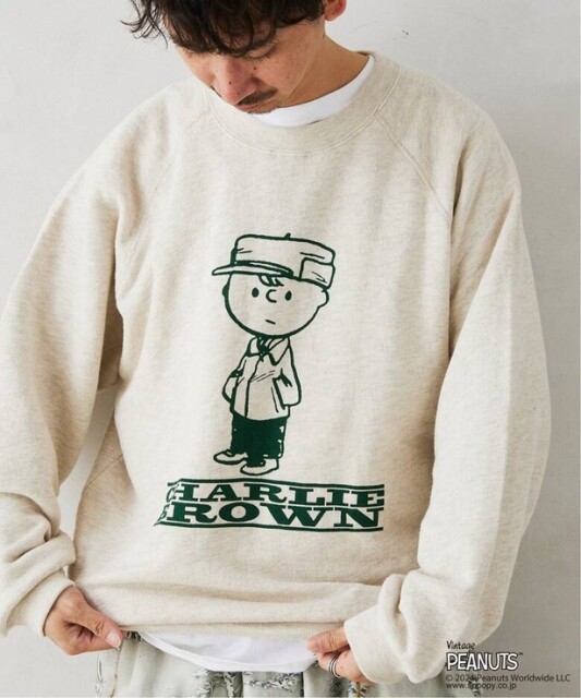 JOURNAL STANDARD スヌーピー　スウェット PEANUTS×SPORTS WEAR by relume 別注 クルーネック スウェット