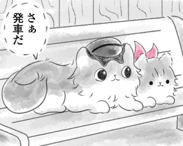 【ネコ漫画】兄、弟、妹、3匹の「駅で働く猫」たちによる癒される日常に「癒やされる」「もっと読みたい」の超え続出【作者に聞く】