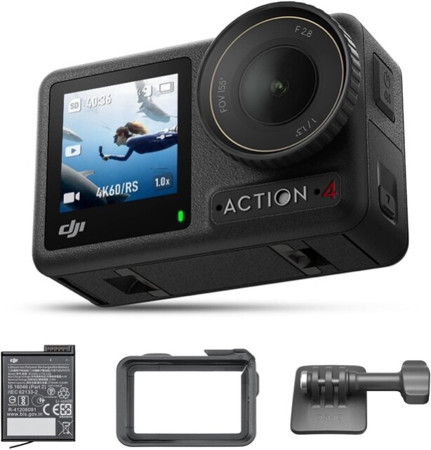 この評価数(2489件)で星4.5はかなり優秀【DJI】Osmo Action 4が「Amazonタイムセール」にて14%OFFで登場！