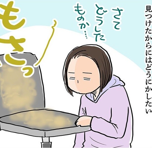【ネコ漫画】布に付いた大量の毛…どうする!?意外な解消方法とは？【作者に聞いた】