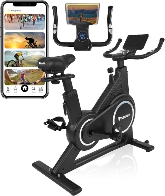 アプリと連携しておうちで楽しくトレーニング【STEADY】エアロバイク 「AmazonスマイルSALE」22%OFFと見逃せない！