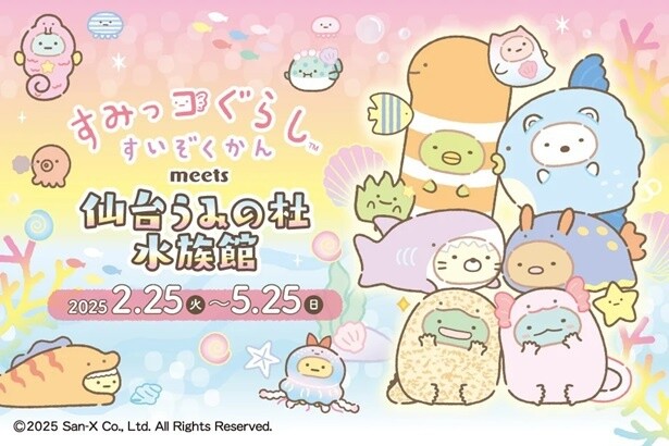 東北初開催の「すみっコぐらし」コラボイベント「すみっコぐらしすいぞくかん meets 仙台うみの杜水族館」が開催決定！