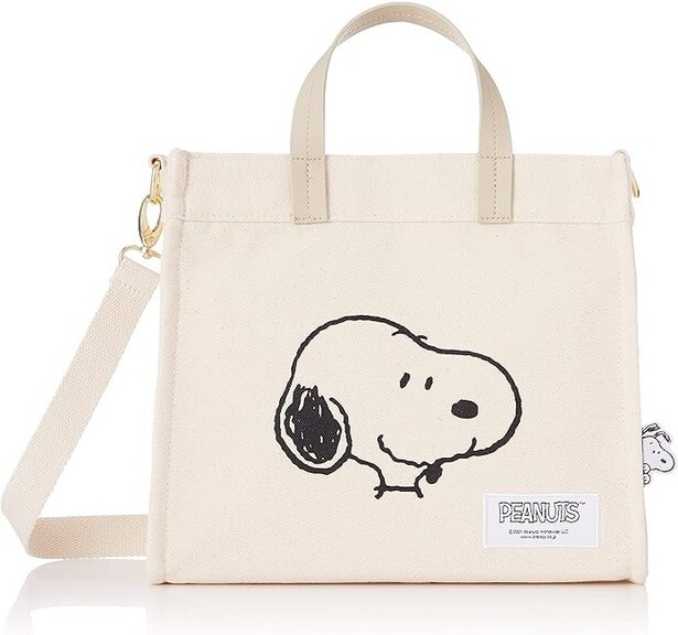 広いマチと優れた収納力で日々のお出かけに活躍！スヌーピーデザインがかわいい【ハピタス】の2WayトートバッグがAmazonで販売中‼