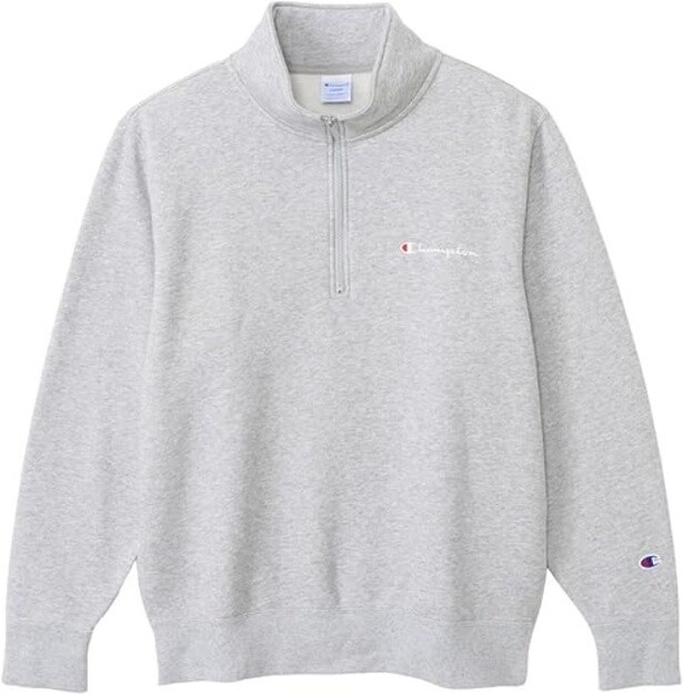 アメカジの定番【チャンピオン】のハーフジップスウェット！COTTON USA素材で快適な着心地、Amazonで販売中！