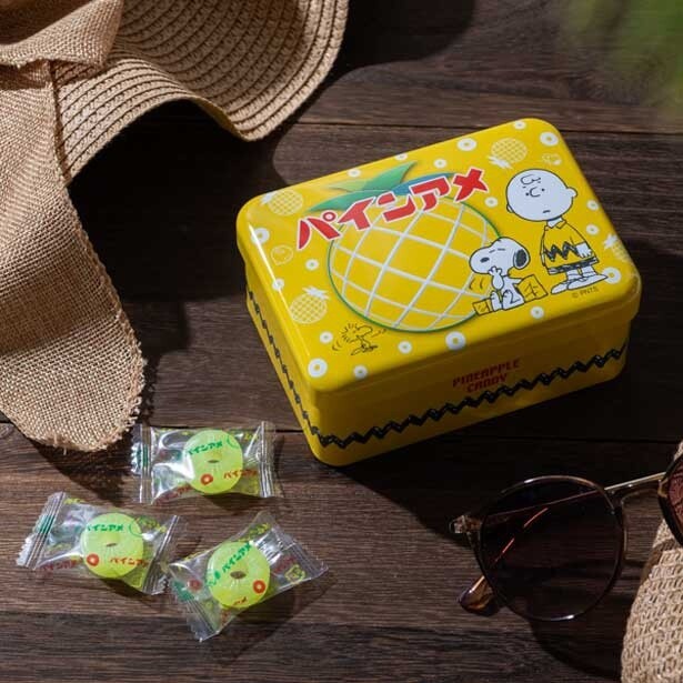スヌーピー×パインアメが初のコラボレーション！黄色い缶に詰まった甘酸っぱい幸せ