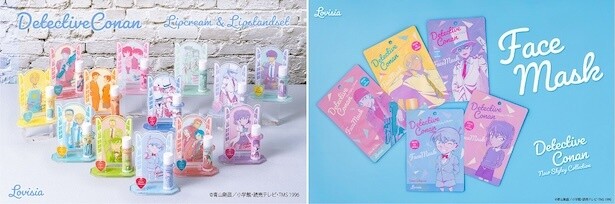 「名探偵コナン」のフェイスマスクが新発売！新キャラが追加されたリップ＆リップスタンドシリーズも見逃せない