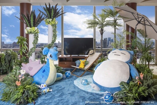【2025年夏限定】「グランド ハイアット 東京」でポケモンとビーチリゾート体験！特別装飾の宿泊プランが登場