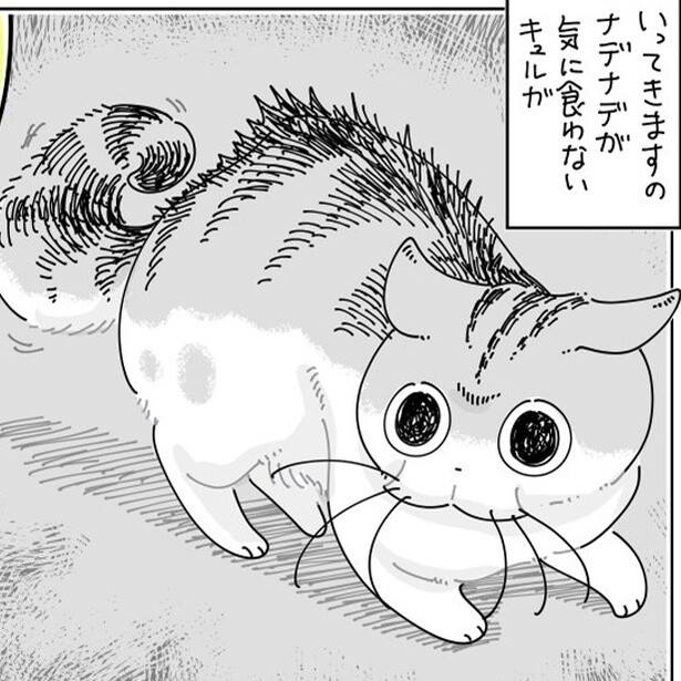 【ネコ漫画】飼い主の撫で方が気に食わない愛猫!?不満げな表情にSNSで共感の声＆9.2万いいね