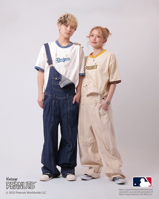 スヌーピーモチーフがアクセント！MLBとPEANUTSのコラボTシャツが「DOUBLE NAME」から発売中