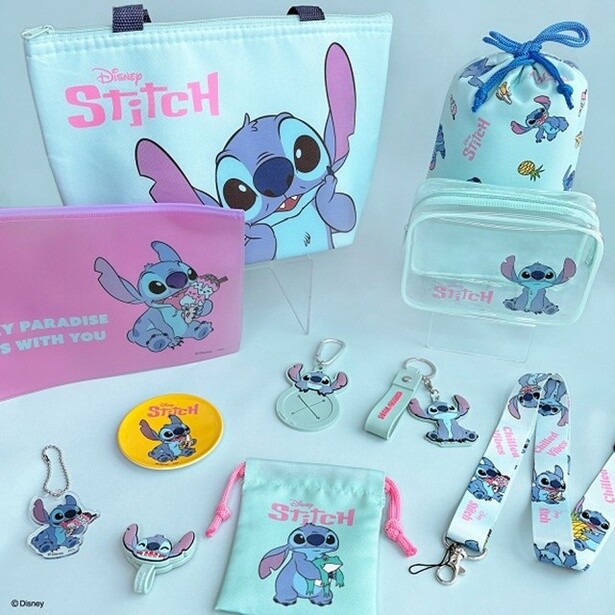 キャンドゥに「スティッチ」グッズが初登場！夏レジャーにぴったりな保冷バッグ・カラビナポーチなど全36種
