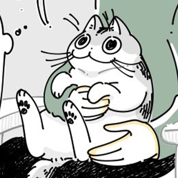 【ネコ漫画】大好きな飼い主の膝上に乗る愛猫!?その姿に「眼差しが愛おしい」などの共感コメント多数