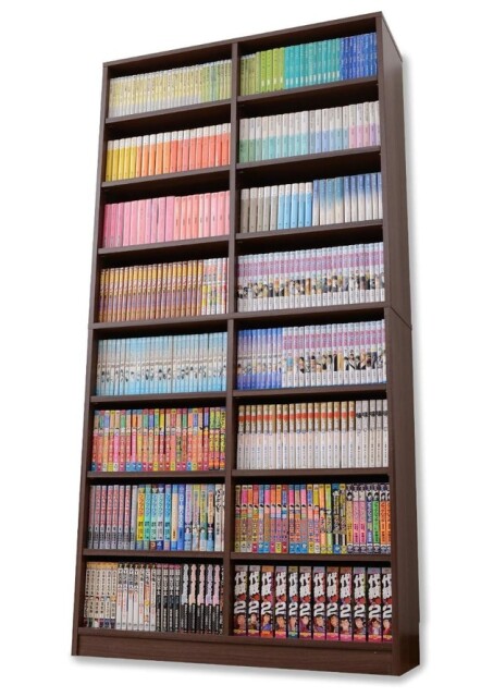 コミックを前後2列収納、省スペースでも大容量。【山善】の本棚がAmazonに登場中‼