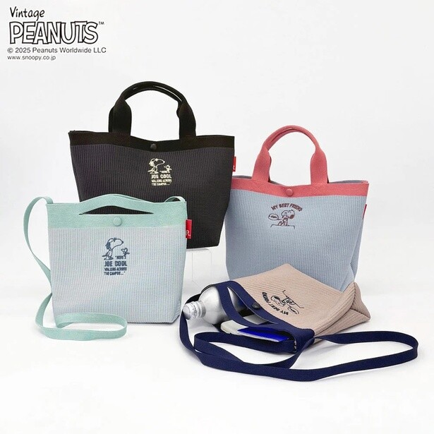 スヌーピーのヴィンテージアートをあしらった「ROOTOTE」のニットバッグ“ルフル”は配色が神！シンプルコーデの差し色に