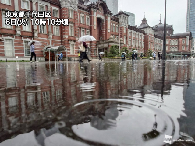 連休最終日は関東などで本降りの雨　西日本は午後に再び雨の予想