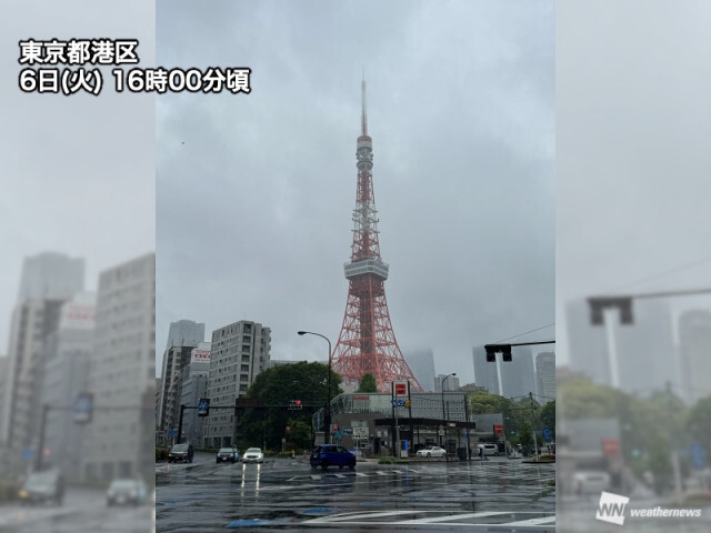 関東で降り続く冷たい雨　西日本は天気急変に注意