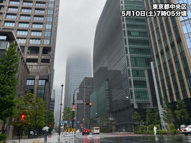 東日本や北日本で本降りの雨　沖縄は激しい雷雨のおそれ