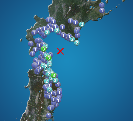 浦河沖でM5.0の地震　北海道と青森県で震度3　津波の心配なし