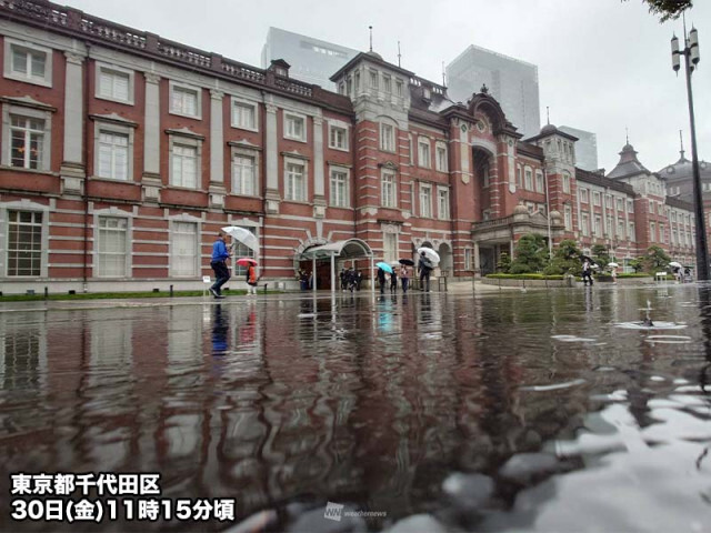 関東の強雨は一旦ピーク越え　午後もにわか雨に注意