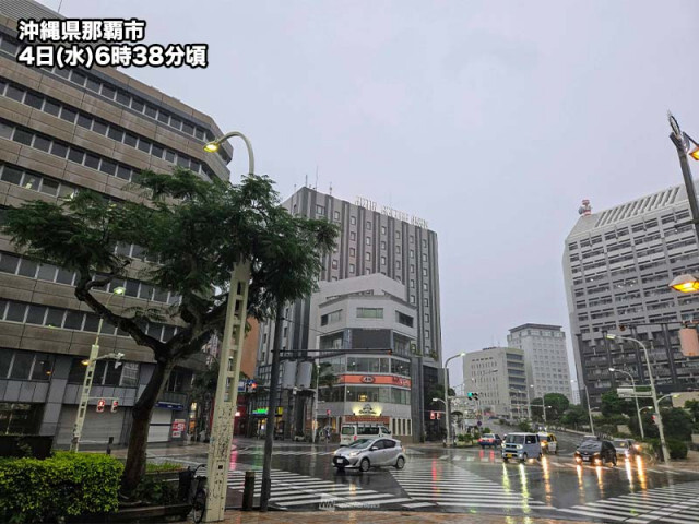 沖縄は梅雨空続く　激しい雷雨に要警戒