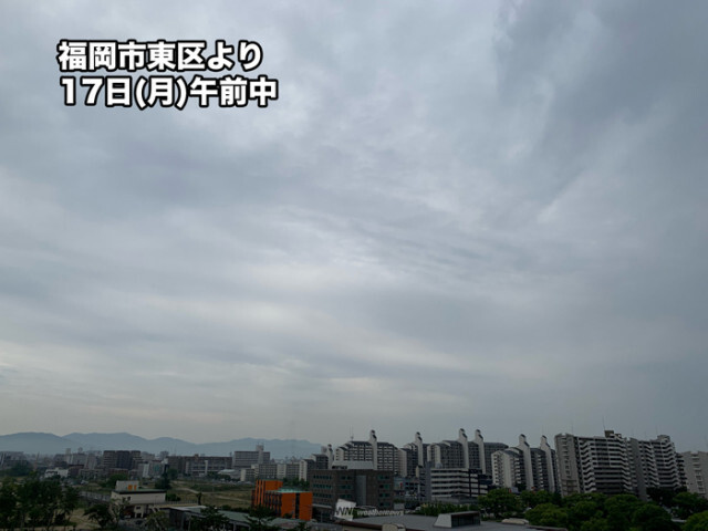 本日、九州北部地方が梅雨入り　昨年より19日遅い雨の季節到来