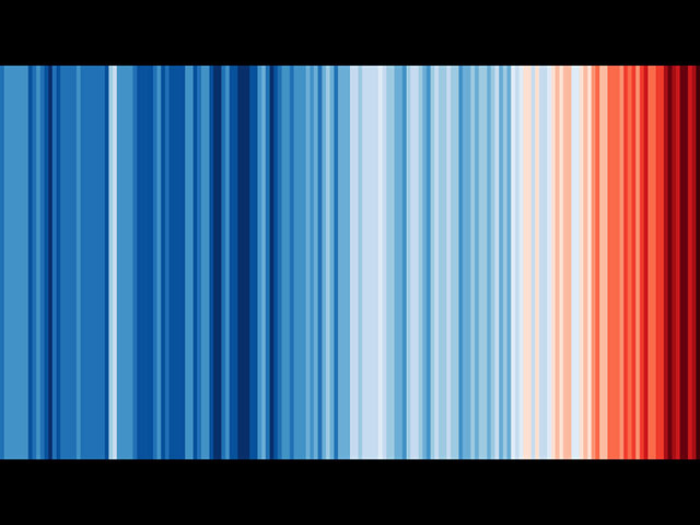 あなたの町のストライプは何色？ 気温の変化を色で表した「Climate Stripes」とは？