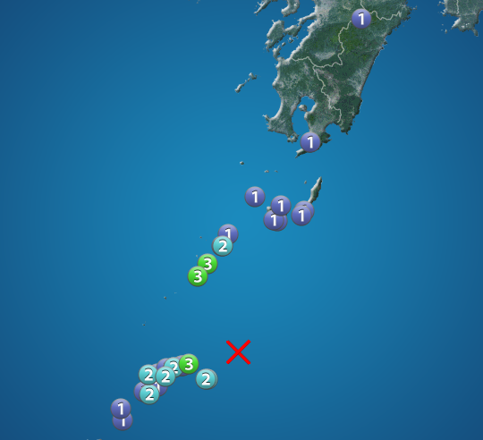 奄美大島北東沖でM5.8の地震　最大震度3　津波の心配なし