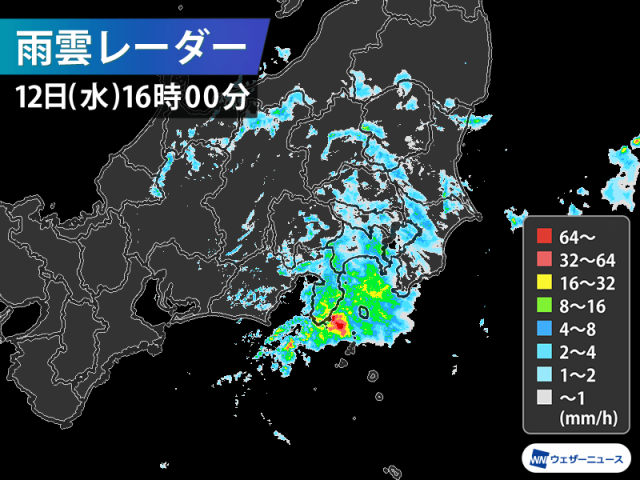 関東は夜遅くまで強雨に注意　明日は北海道で雨や風が強まる