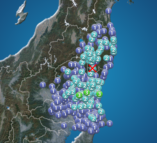福島県中通りでM4.3の地震　茨城県で震度3　津波の心配なし