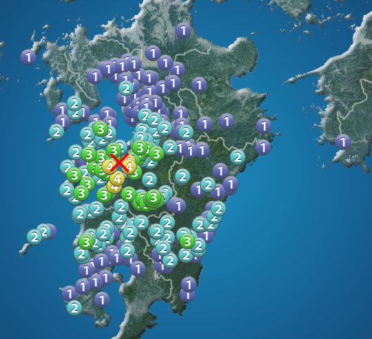 熊本県天草・芦北地方でM4.8の地震　最大震度4　津波の心配なし