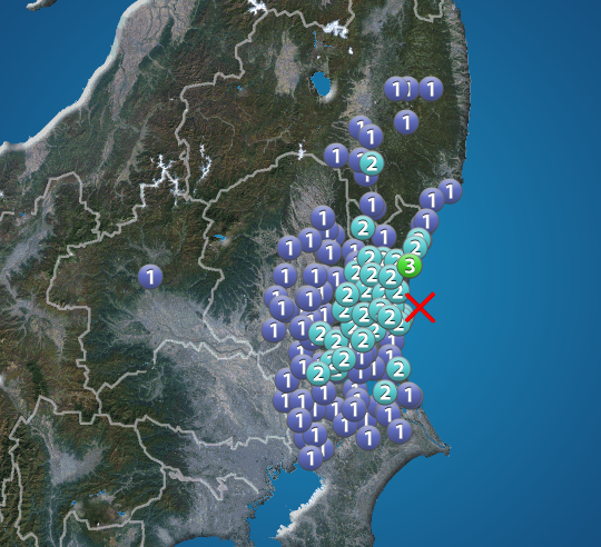 茨城県沖でM4.1の地震　日立市で震度3　津波の心配なし