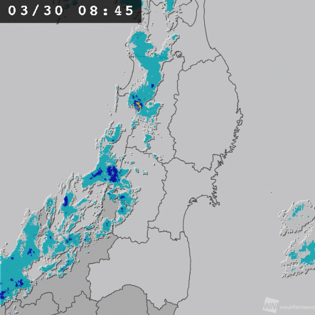 日本海側の所々で雪や雨強まる　大気の状態が不安定