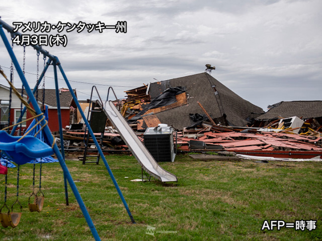 アメリカの嵐　すでにトルネードによる被害　大雨による洪水のおそれも