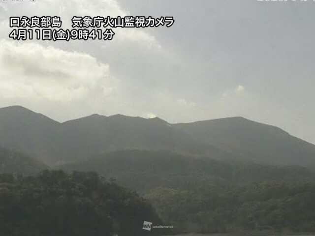 口永良部島で火山性地震増加　噴火警戒レベル引き上げの可能性