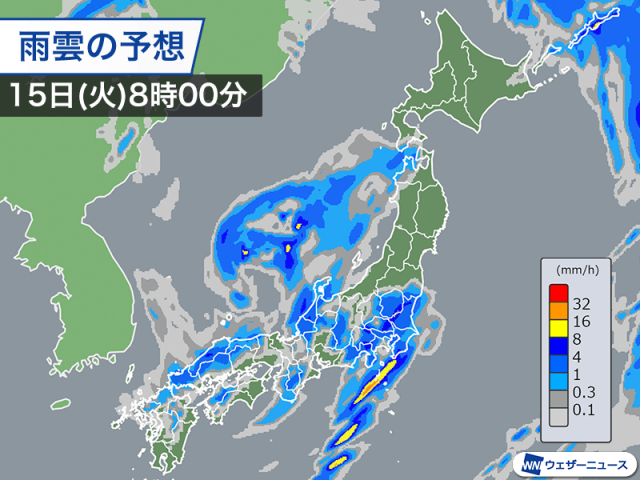 明日にかけて寒冷渦が通過　全国各地で激しい雷雨に要注意