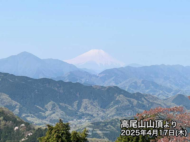 ゴールデンウィーク前半の山の天気傾向　西日本から東日本は登山日和多い