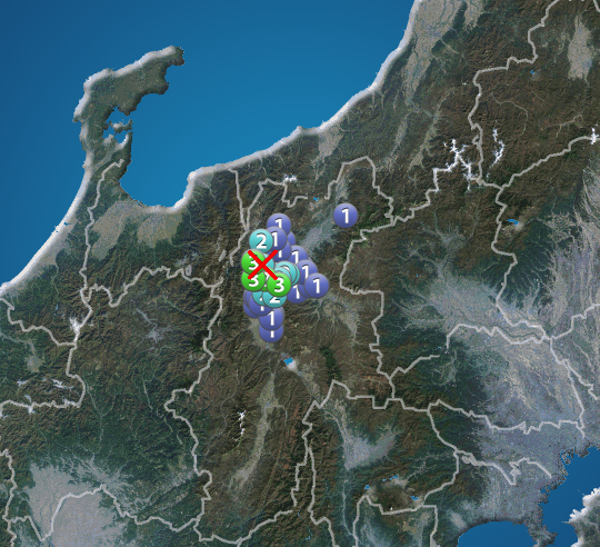 長野県北部でM3.4の地震　最大震度3　津波の心配なし