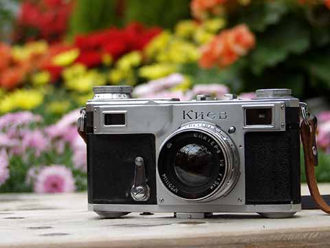 今日のクラシックカメラ（キエフ2） - 海野和男のデジタル昆虫記 - 緑のgoo
