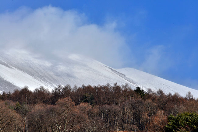 浅間山冬景色